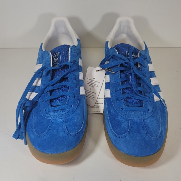 Adidas Men’s Gazelle Indoor Originals Mens Size 11 Blue Bird Gum H06260 Shoes - Picture 7 of 12